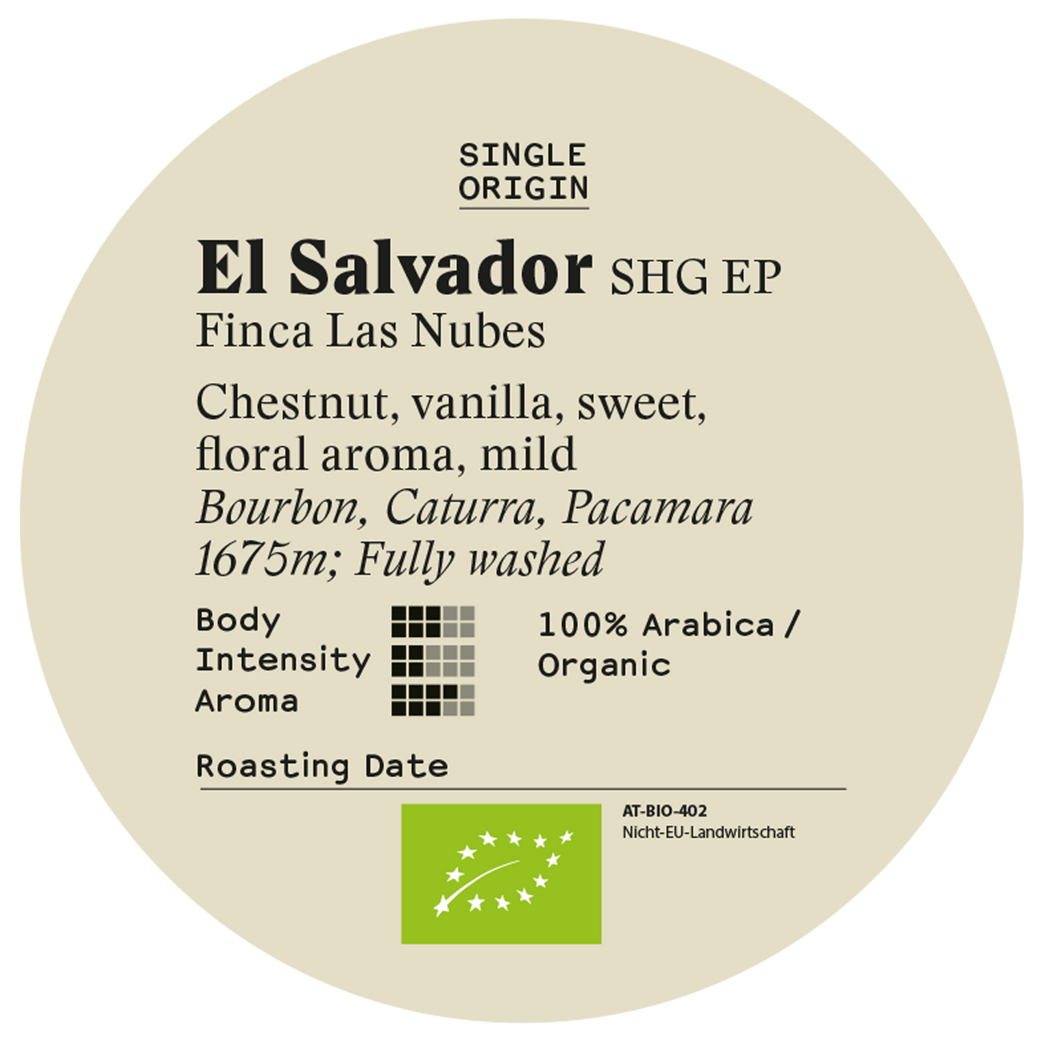 El Salvador, Finca Las Nubes, BIO