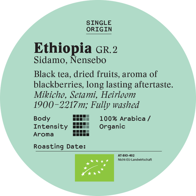 Ethiopia, Sidamo, Nensebo BIO